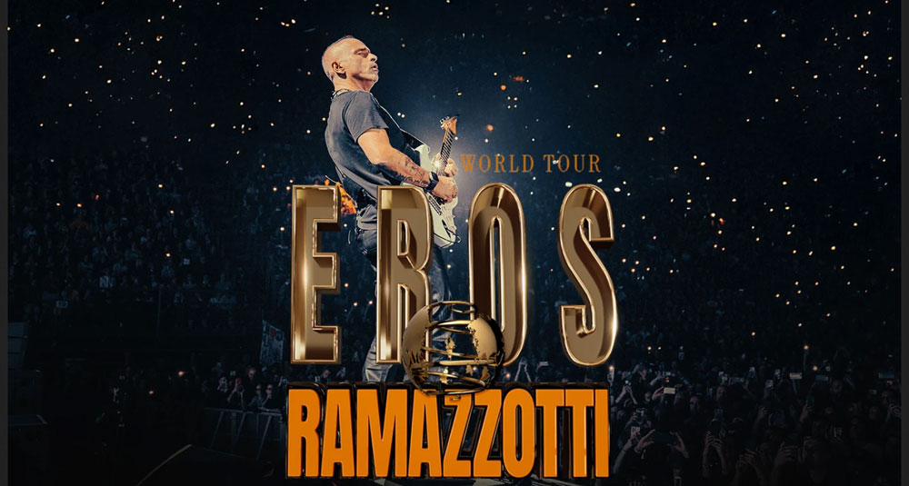 Bari<br>23 giugno Stadio San Nicola<br>Eros Ramazzotti World Tour 2026-’27