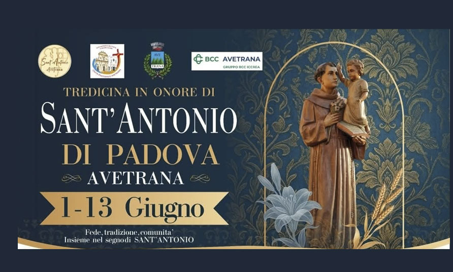 Avetrana<br>1-13 giugno  P.za Vittorio Veneto<br>Festa di Sant’Antonio 2026